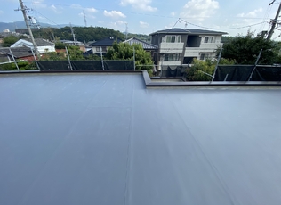 スケルトンリフォームで屋上